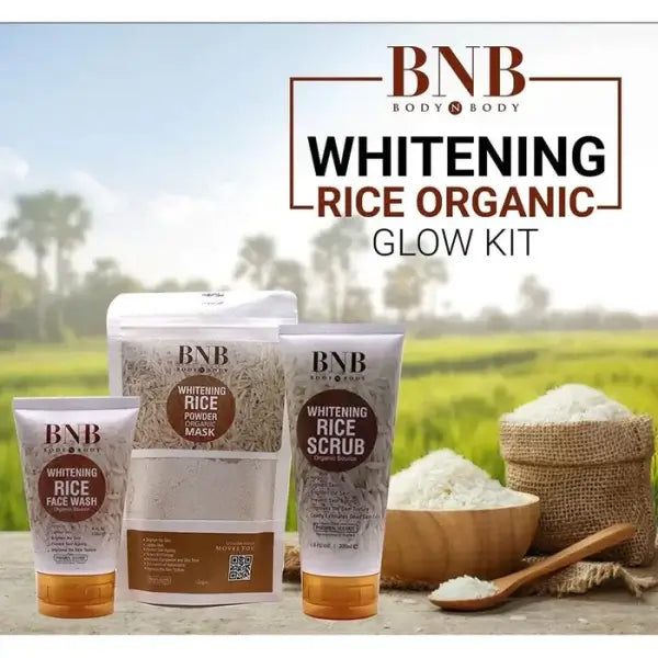 Bnb Whitening Rice Extract Bright & Glow Kit - My Store